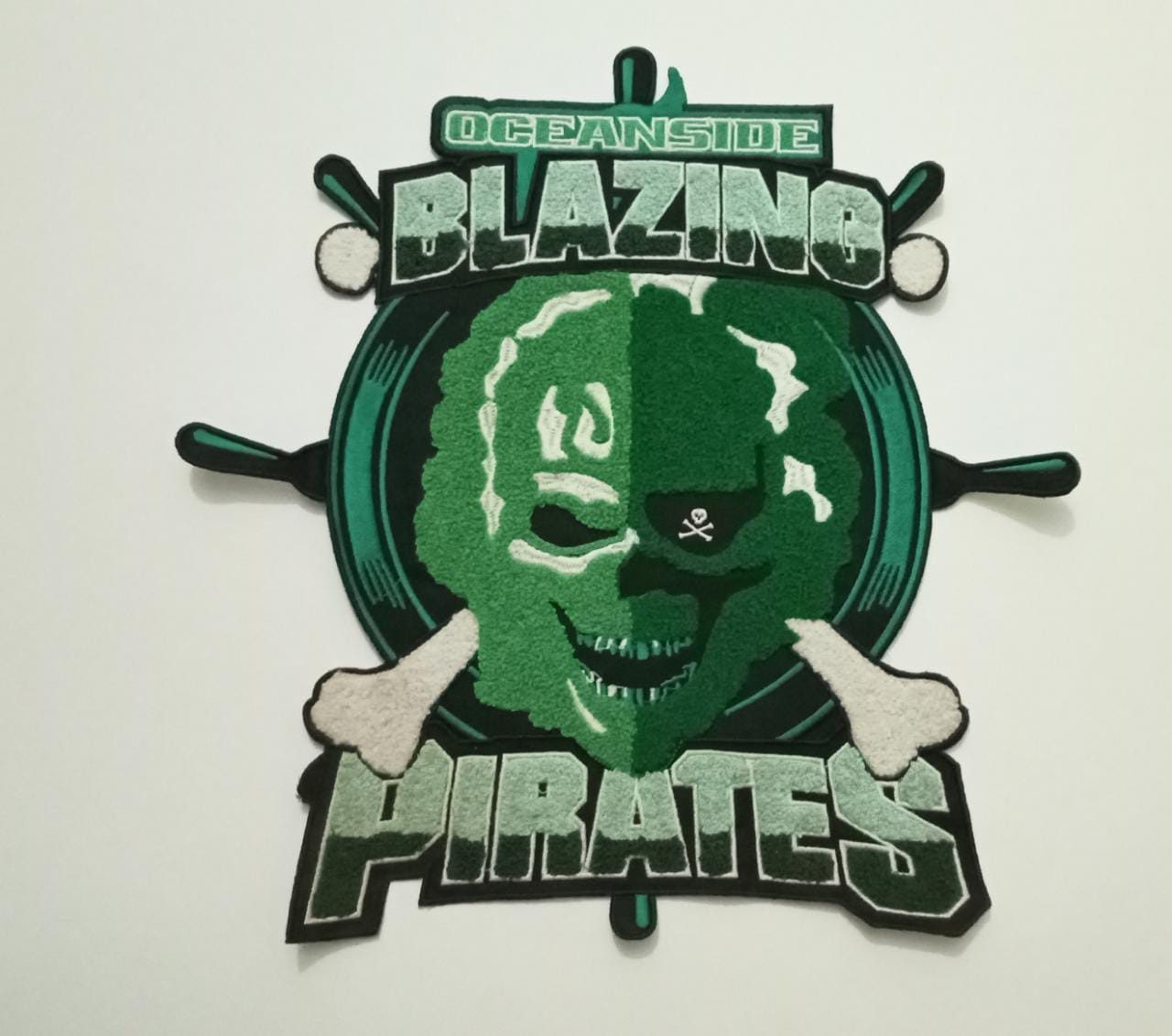Real custom embroidered team patch